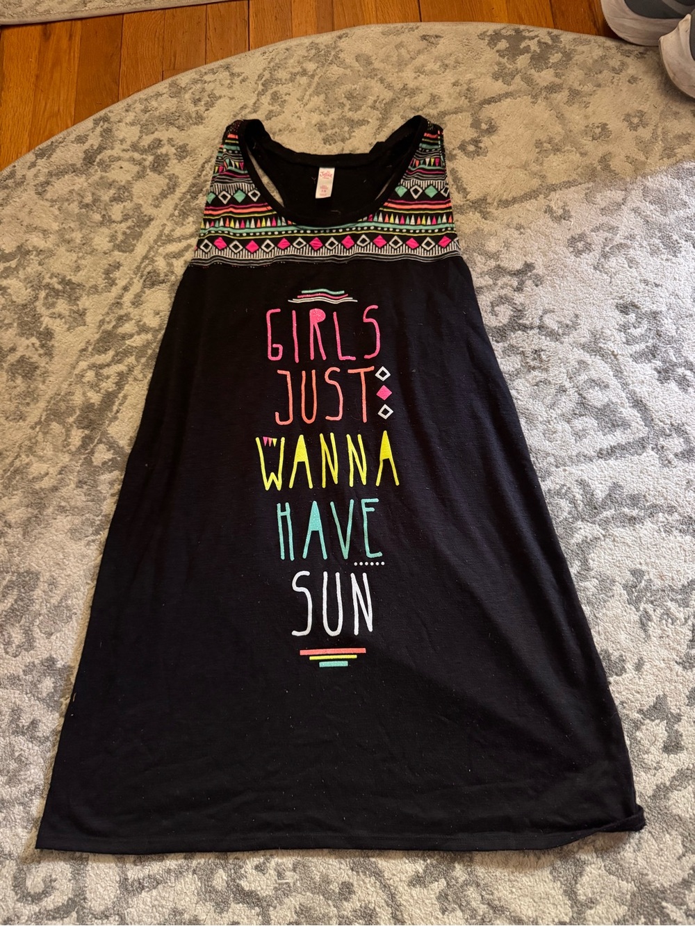 Justice Black Swim Cover-Up in a girls size 18